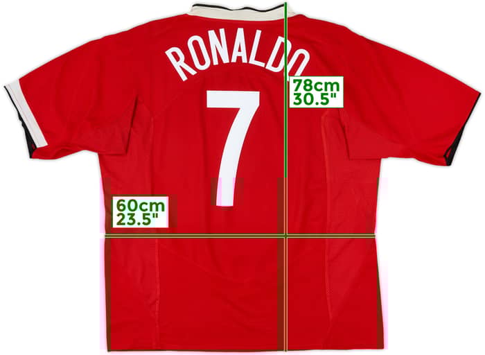 2004-06 Manchester United Home Shirt Ronaldo #7 - 6/10 - (XL)