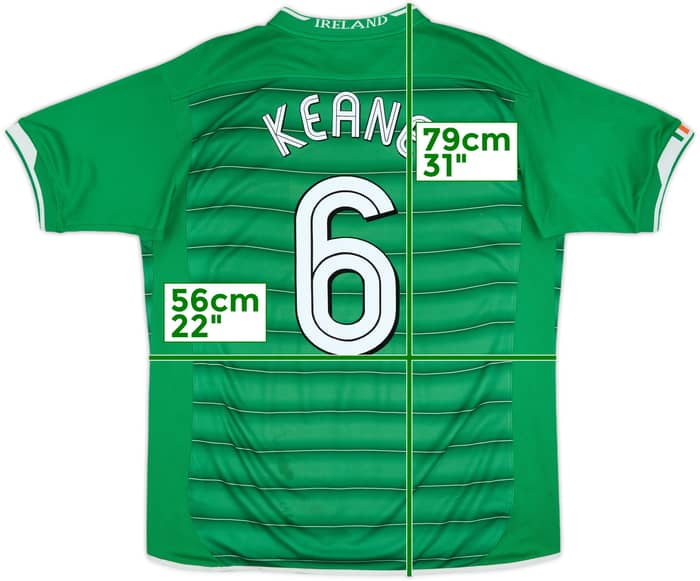 2003-04 Ireland Home Shirt Keane #6 - 6/10 - (L)