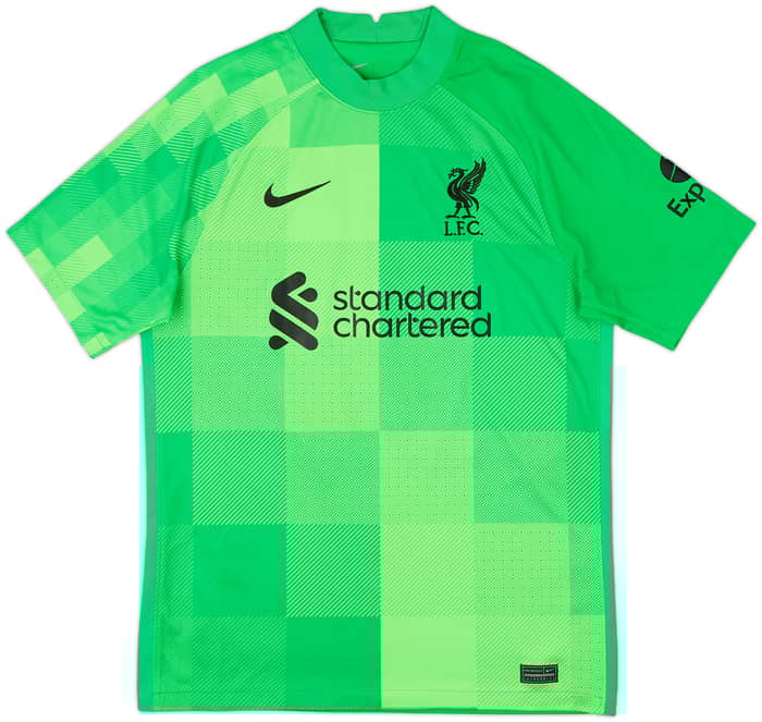 2021-22 Liverpool GK S/S Shirt A.Becker #1 - 10/10 - (M)