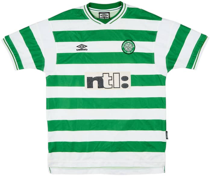 1999-01 Celtic Home Shirt Lennon #18 - 5/10 - (XL)