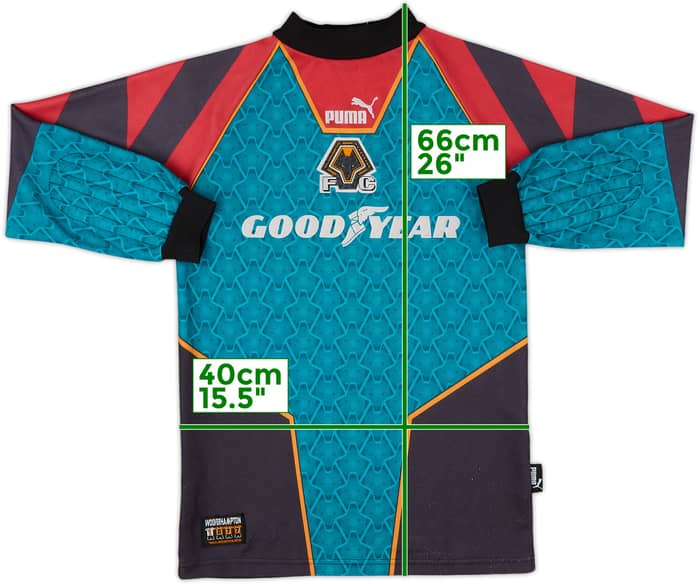 1996-98 Wolves GK Shirt #1 - 8/10 - (S)