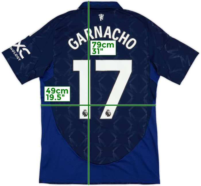 2024-25 Manchester United Away Shirt Garnacho #17 - 8/10 - (M)