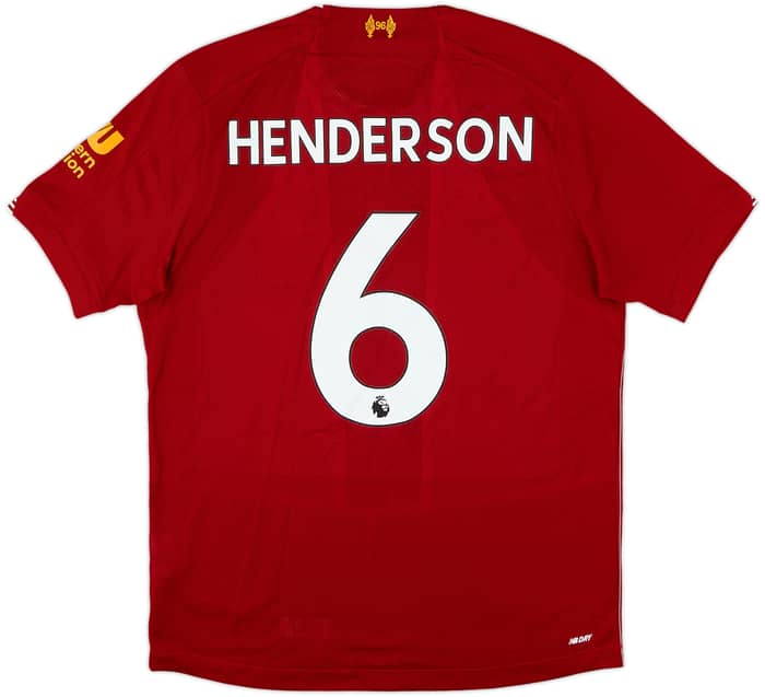 2019-20 Liverpool Home Shirt Henderson #6 - 10/10 - (M)