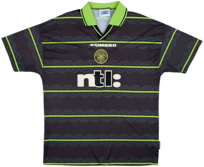 1999-00 Celtic Away Shirt Larsson #7 - 7/10 - (XL)