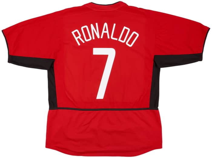 2002-04 Manchester United Home Shirt Ronaldo #7 - 6/10 - (L)