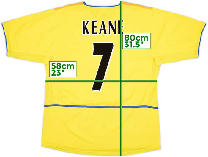 2002-03 Leeds United Away Shirt Keane #7 - 8/10 - (XL)