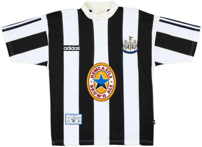 1995-97 Newcastle Home Shirt Shearer #9 - 8/10 - (S)