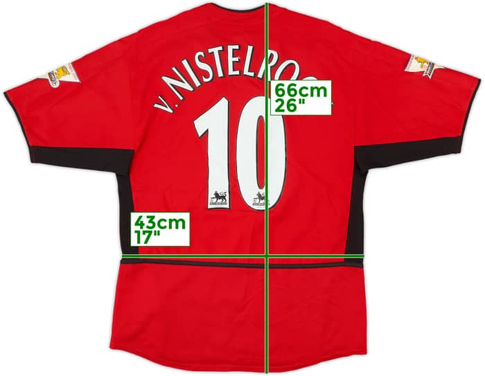 2002-04 Manchester United Home Shirt v.Nistelrooy #10 - 5/10 - (S)