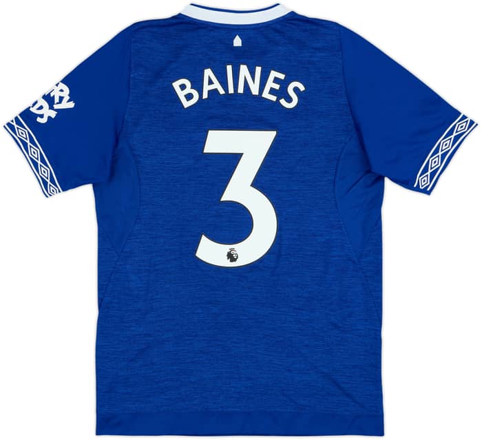 2018-19 Everton Home Shirt Baines #3 - 8/10 - (S)