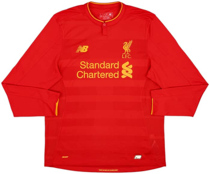 2016-17 Liverpool Home L/S Shirt Firmino #11 - 9/10 - (L)