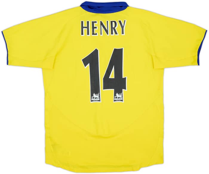 2003-05 Arsenal Away Shirt Henry #14 - 6/10 - (XL.Boys)