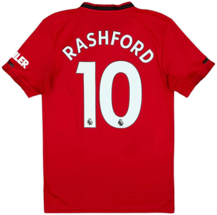 2019-20 Manchester United Home Shirt Rashford #10 - 6/10 - (S)