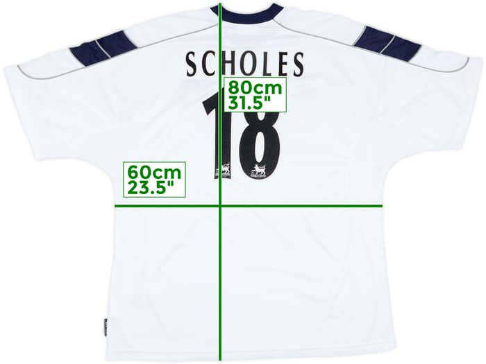 1999-00 Manchester United Third Shirt Scholes #18 - 8/10 - (XXL)