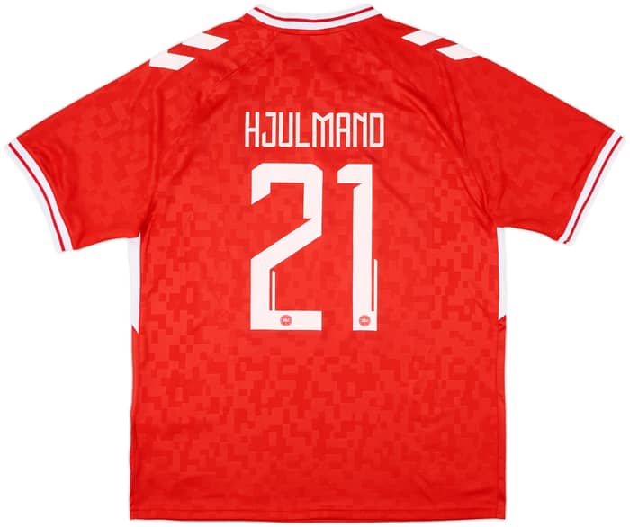 2024-25 Denmark Home Shirt Hjulmand #21 - 8/10 - (XL)