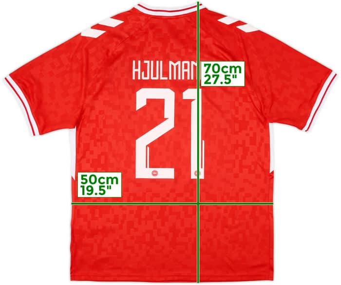 2024-25 Denmark Home Shirt Hjulmand #21 - 8/10 - (XL)
