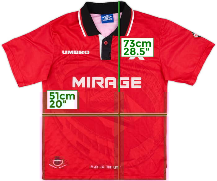 1997 Urawa Red Diamonds Home Shirt - 8/10 - (S)