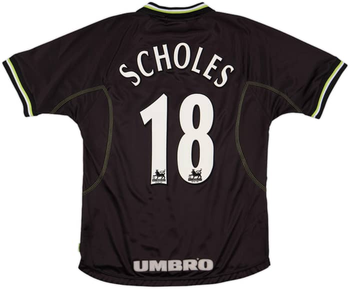 1998-99 Manchester United Third Shirt Scholes #18 - 6/10 - (M)