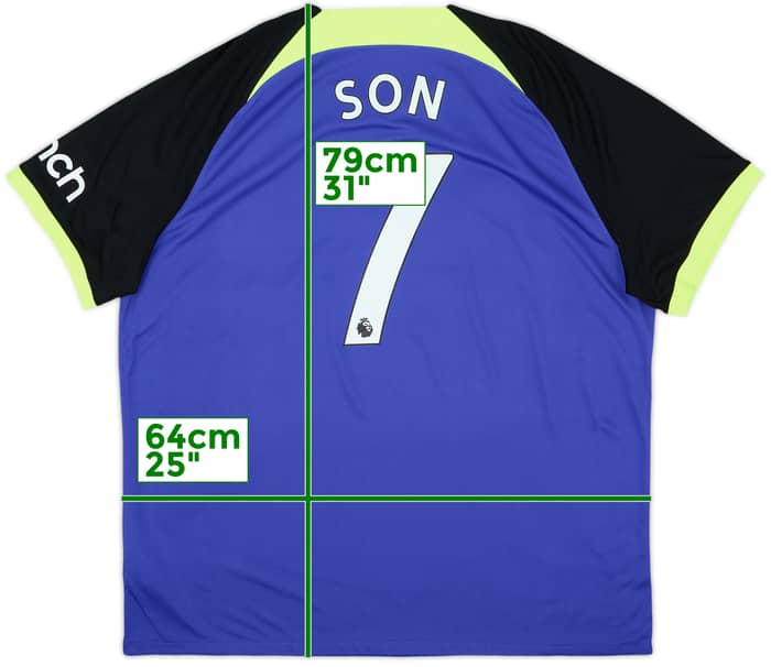 2022-23 Tottenham Away Shirt Son #7 - 8/10 - (XXL)