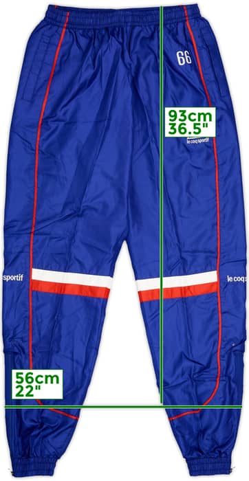 1998 Nagoya Grampus Eight Le Coq Sportif Player Issue Track Pants/Bottoms #66 - 9/10 - (XL)
