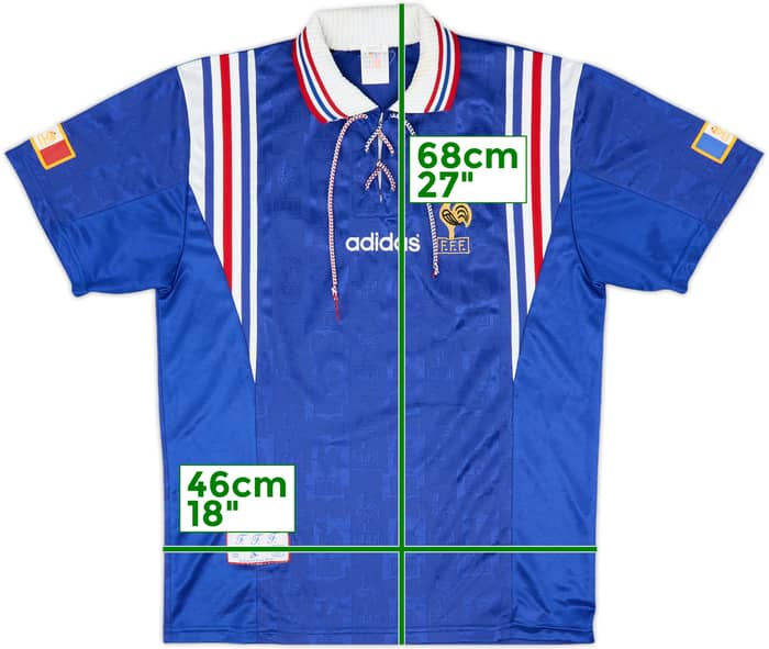 1996-98 France Home Shirt - 9/10 - (M)