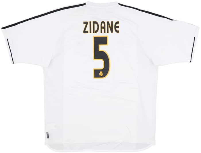 2003-04 Real Madrid Home Shirt Zidane #5 - 6/10 - (XL)