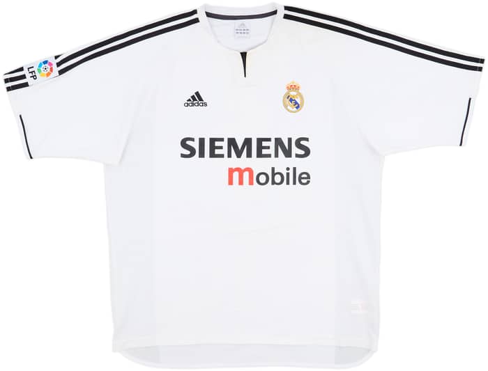 2003-04 Real Madrid Home Shirt Zidane #5 - 6/10 - (XL)