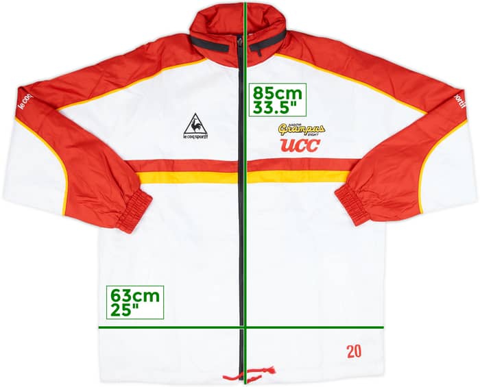 1999 Nagoya Grampus Eight Le Coq Sportif Player Issue Hooded Track Jacket #20 - 10/10 - (XL)