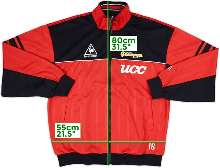 1998 Nagoya Grampus Eight Le Coq Sportif Player Issue Track Jacket #16 - 10/10 - (XL)