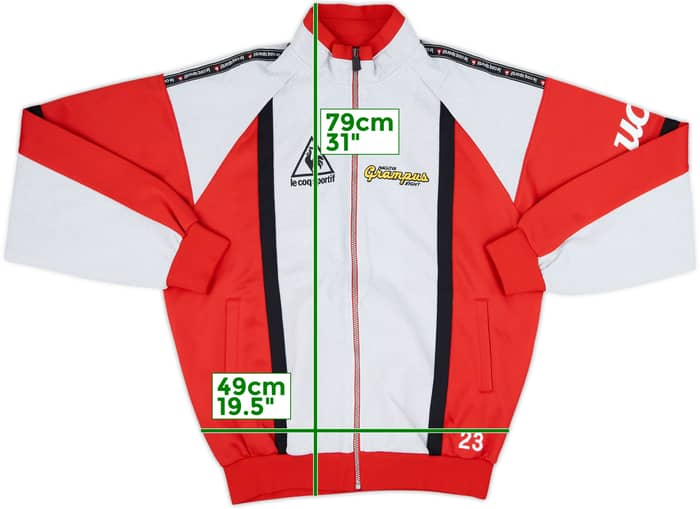 1998 Nagoya Grampus Eight Le Coq Sportif Player Issue Track Jacket #23 - 10/10 - (XXL)