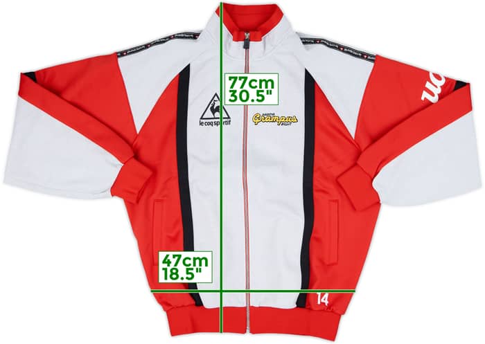 1998 Nagoya Grampus Eight Le Coq Sportif Player Issue Track Jacket #14 - 9/10 - (XXL)