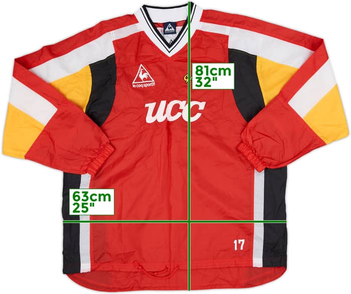 1999 Nagoya Grampus Eight Le Coq Sportif Player Issue Shell Top #17 - 7/10 - (M/L)