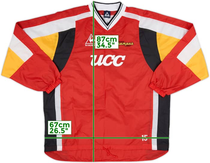 1999 Nagoya Grampus Eight Le Coq Sportif Player Issue Shell Top #15 - 10/10 - (XL)