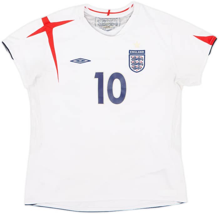 2005-07 England Home Shirt Owen #10 - 6/10 - (Women's M)