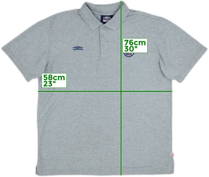 2002-03 England Umbro Polo Shirt - 8/10 - (XL)