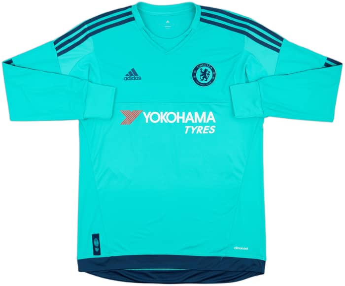 2015-16 Chelsea GK Shirt Courtois #13 - 8/10 - (L)