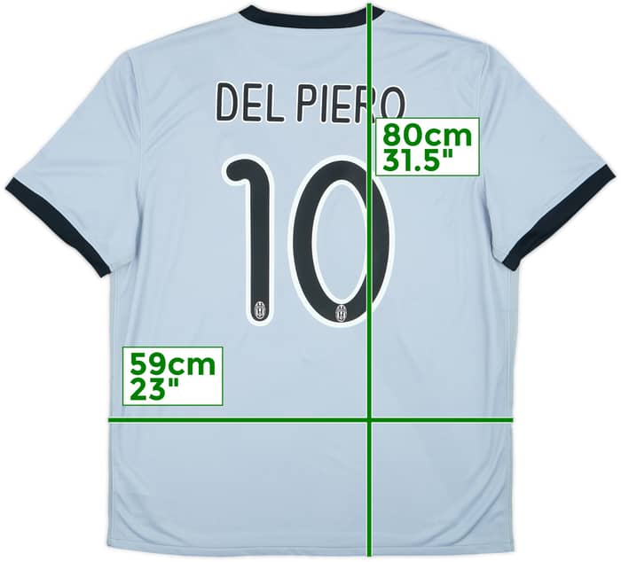 2009-10 Juventus Away Shirt Del Piero #10 (XL)