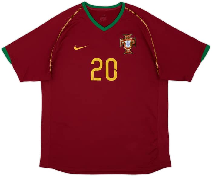 2006-08 Portugal Home Shirt Deco #20 - 6/10 - (L)
