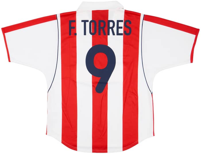 2001-02 Atletico Madrid Home Shirt F.Torres #9 - 8/10 - (L)