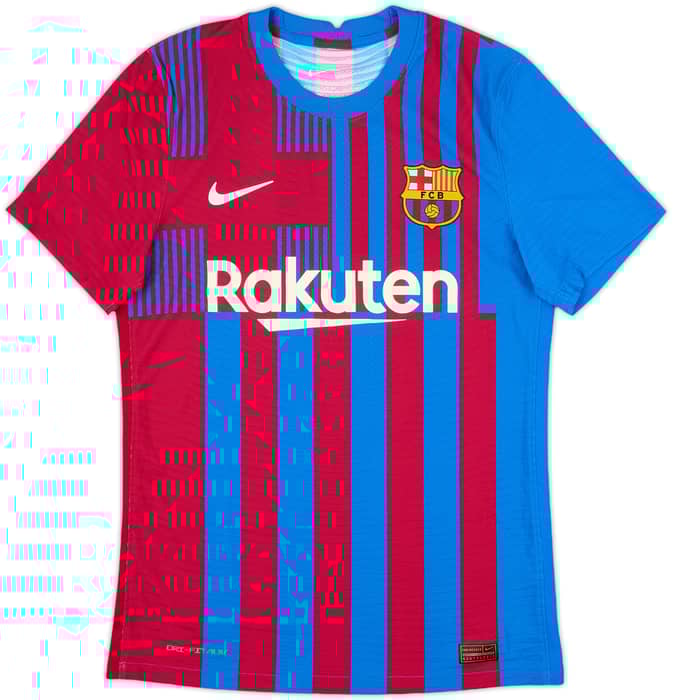 2021-22 Barcelona Authentic Home Shirt - 8/10 - (S)