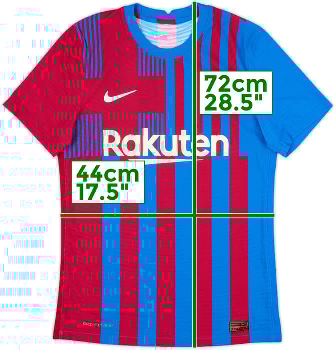 2021-22 Barcelona Authentic Home Shirt - 8/10 - (S)