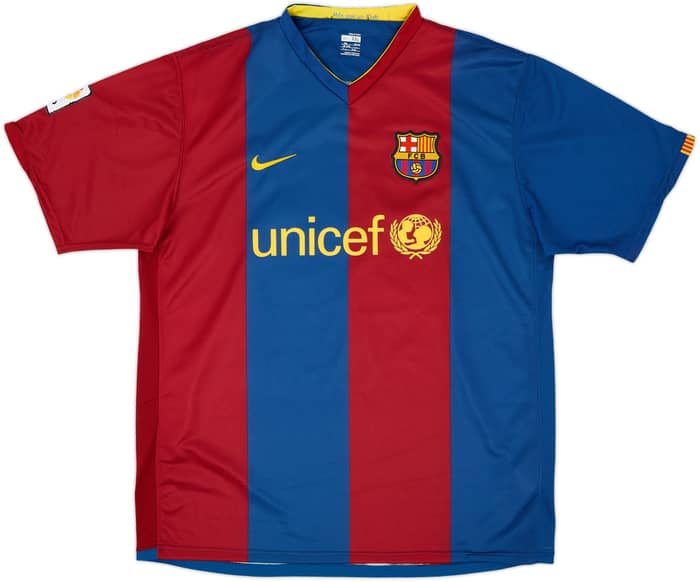 2006-07 Barcelona Home Shirt Messi #19 - 8/10 - (XXL)