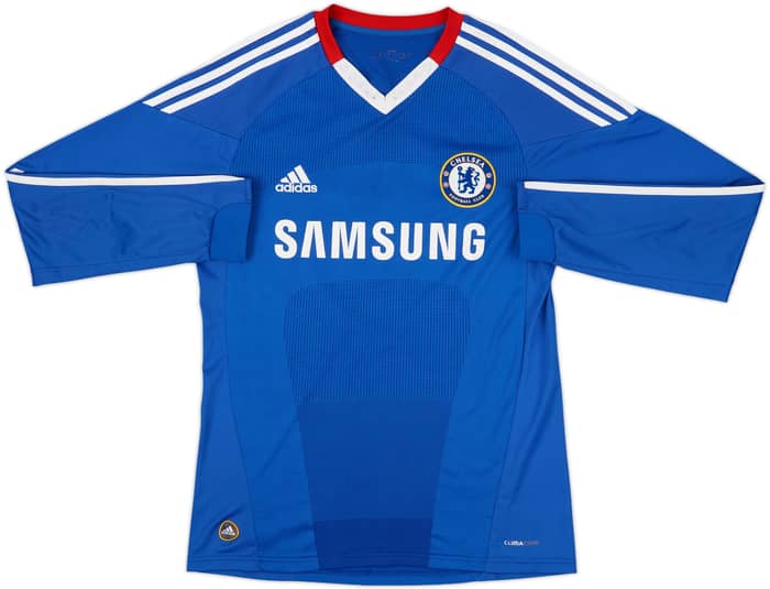 2010-11 Chelsea Home L/S Shirt Drogba #11 - 6/10 - (S)