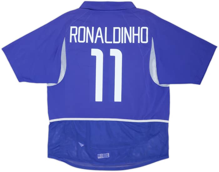 2002-04 Brazil Player Issue Away Shirt Ronaldinho #11 - 8/10 - (M)