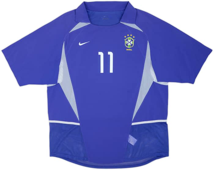 2002-04 Brazil Player Issue Away Shirt Ronaldinho #11 - 8/10 - (M)