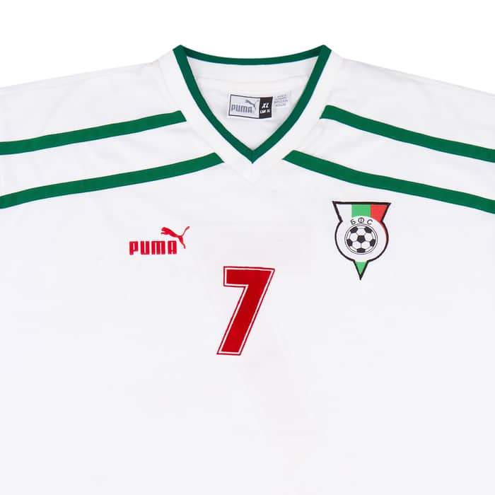 2000 Bulgaria Match Worn Home L/S Shirt #7 (Hristov) v Denmark