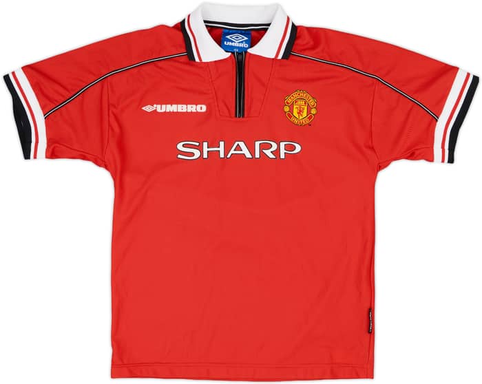 1998-00 Manchester United Home Shirt - 9/10 - (L.Boys)