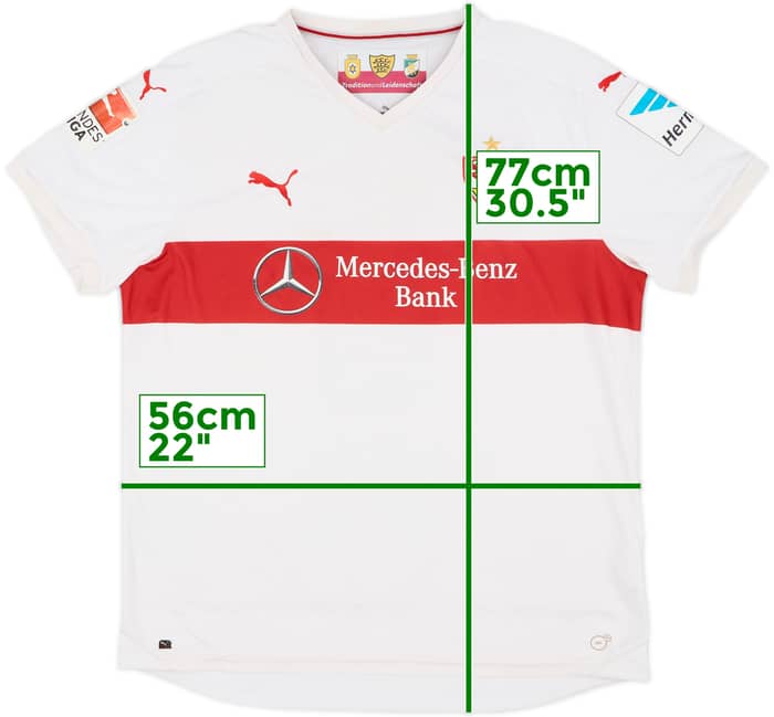 2015- 16 Stuttgart Home Shirt Rupp #8 - 4/10 - (L)