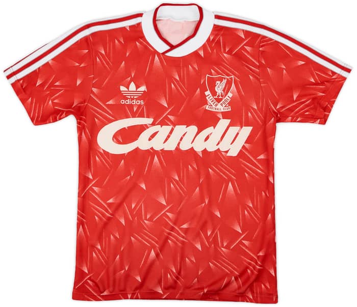 1989-91 Liverpool Home Shirt - 7/10 - (S)