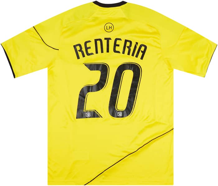 2011 Columbus Crew Match Issue Home Shirt Renteria #20