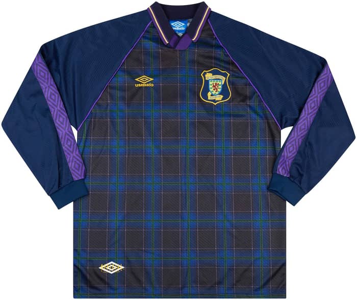 1994 Scotland Match Worn Home L/S Shirt #5 (Hendry)